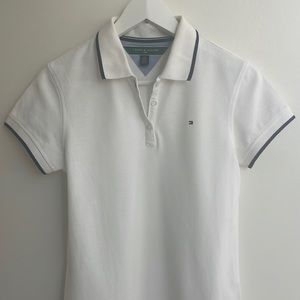 Tommy Hilfiger White Polo Shirt. Size SP